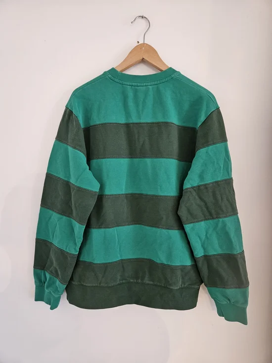 Lacoste Tennis Design Striped Crewneck Sweatshirt Mens Extra Large Embroidered - Picture 8 of 8